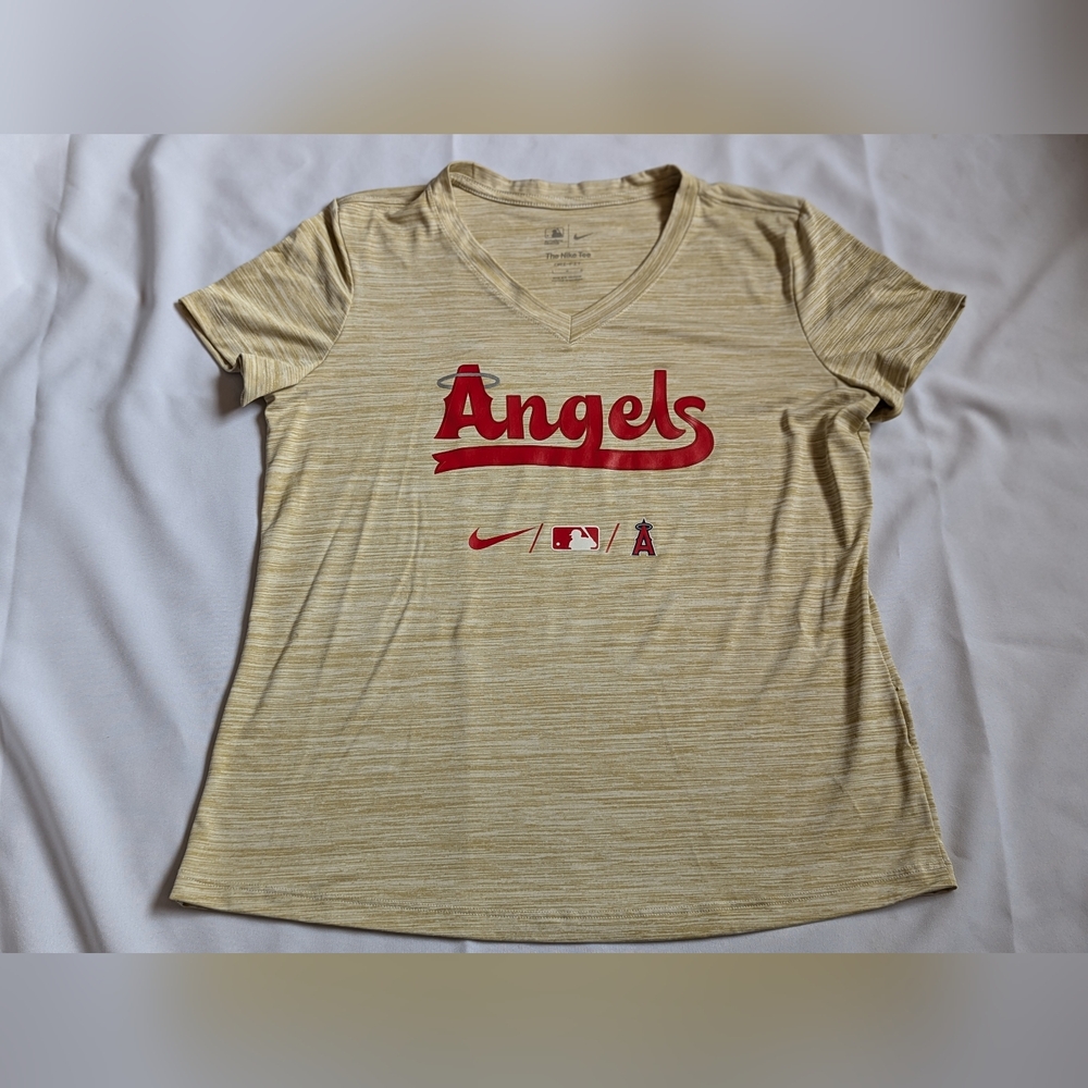 Angels Baseball Nike Tee Dri-fut size Large Women's